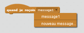 Comment utiliser les messages, créer des conversations entre mes personnages avec Scratch ? Inter1
